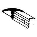 Profil meblowy - obrzeże, listwa krawędziowa 15 mm 5 m szary