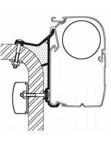 Adapter do markizy ściennej Omistor Serii 5/8 Hymer Van B2 5,0 m - Thule