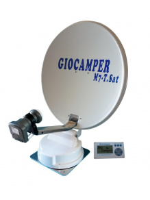 Antena satelitarna automatyczna M7 TV SAT 80 cm - Giocamper