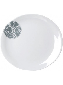 Talerz z melaminy obiadowy Oval Plate BBQ 31x27 cm - Brunner
