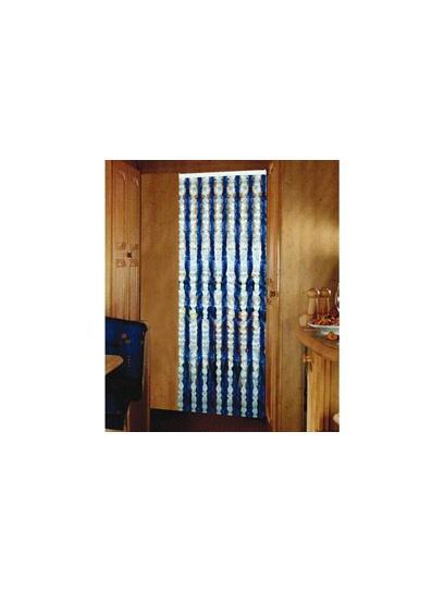 Kotki do drzwi 56x205 cm szaro/biało/niebieskie - Arisol