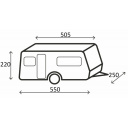 Pokrowiec na przyczepę kempingową Caravan Cover Design 12M 500-550 - Brunner
