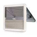 Okno ścienne uchylne z roletą i moskitierą Atlas Wide 500x500 mm - Madovan